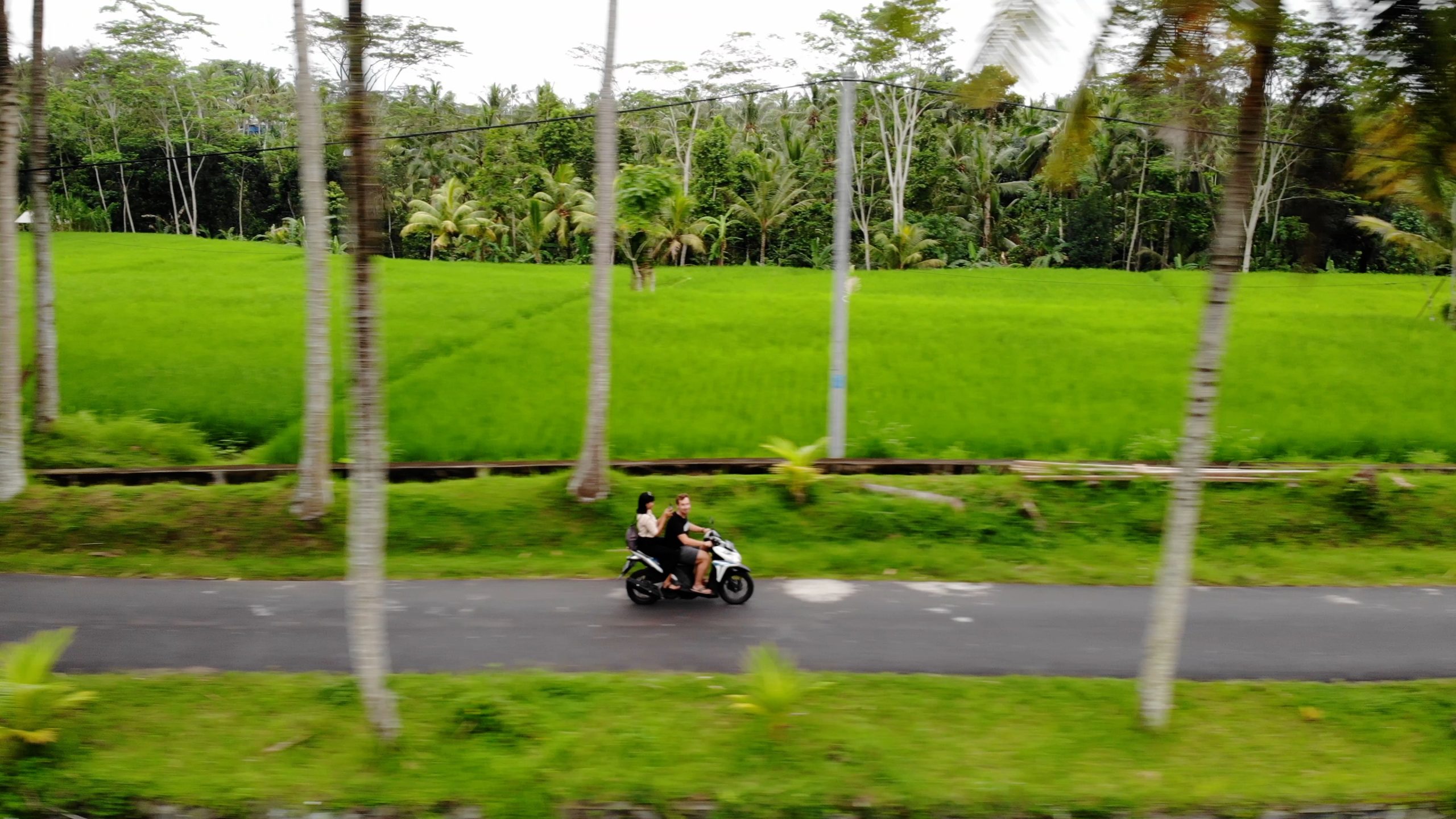 Riding a Motorbike in Bali, Indonesia
