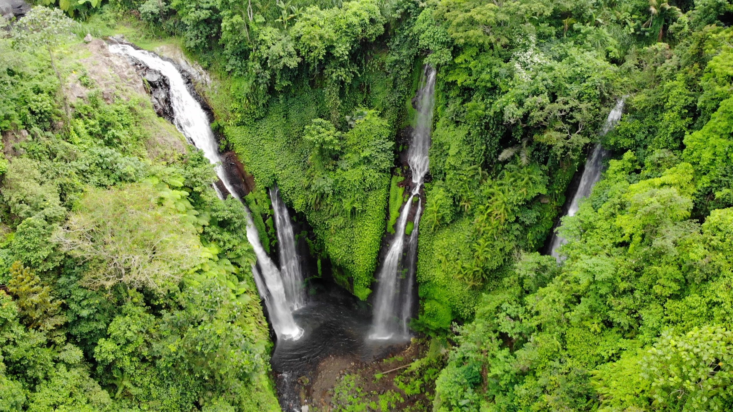 Stock Footage of Sekumpul Waterfall in Bali, Indonesia