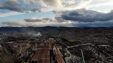 Sarajevo Suburbs Drone Footage on a Gloomy Day