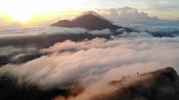 Sunrise on Mt. Batur in Bali, Indonesia