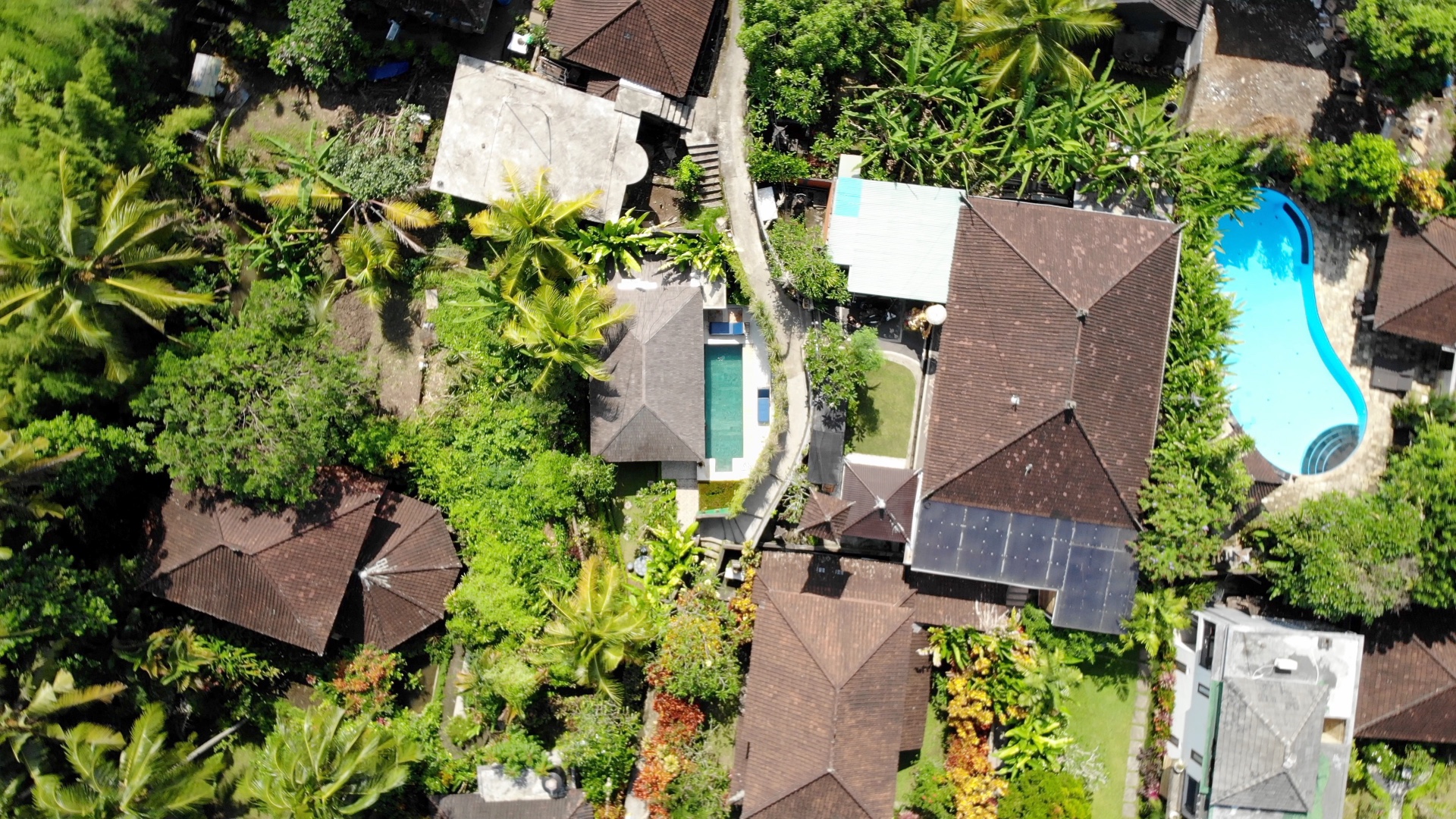 Drone Footage of Villas in Ubud, Bali