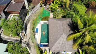 Woman Swimming in a Pool - Villa in Ubud, Bali