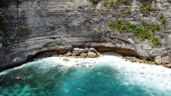 Ocean Cliffs near the Natural Pool in Nusa Penida